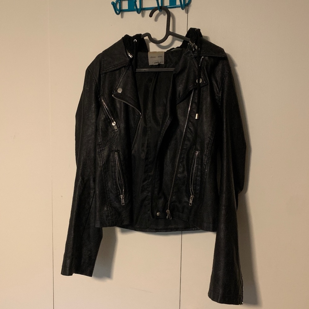Black Faux Leather Jacket